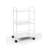 Minimalist Style 3 Tier Utility Rolling Shelf Cart-87910545