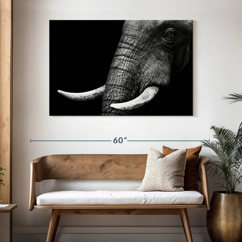 Brampt Elephant Close Up, 32" H x 48" W