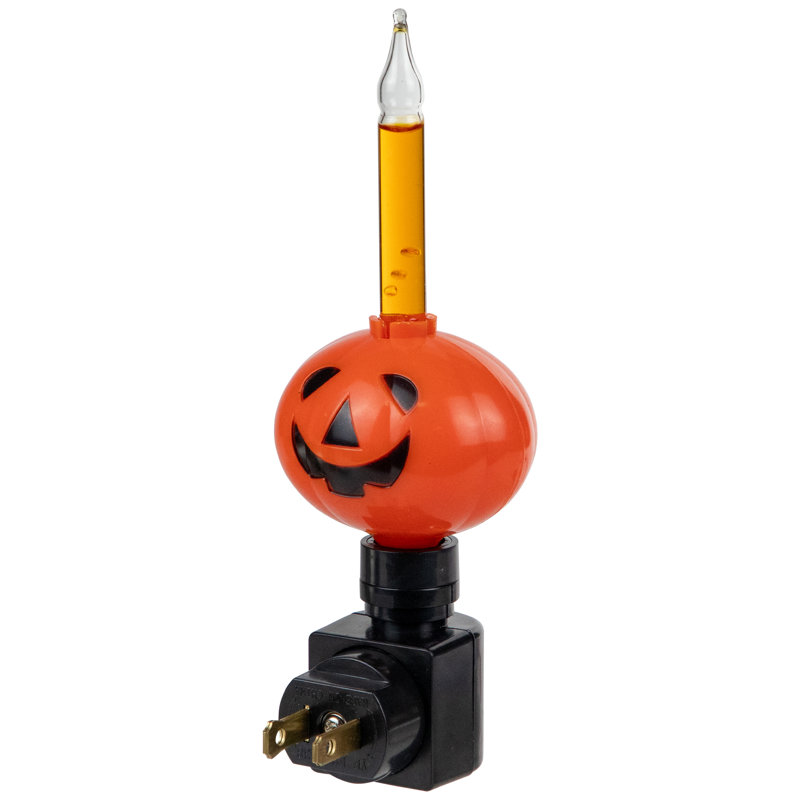 Veilleuse 6,5 "à bulles d'Halloween Jack-O-Lantern