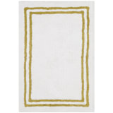 Candy Stripes Plush Bathmat Bath Rug In Beige