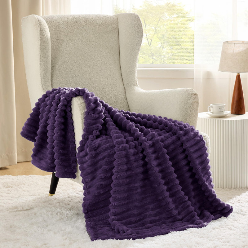 Bedsure Fitted Sheet Deep - Bed Sheets Extra Deep Pocket made of Soft Brushed Microfiber for Bed, 170cm x 130cm, Purple
