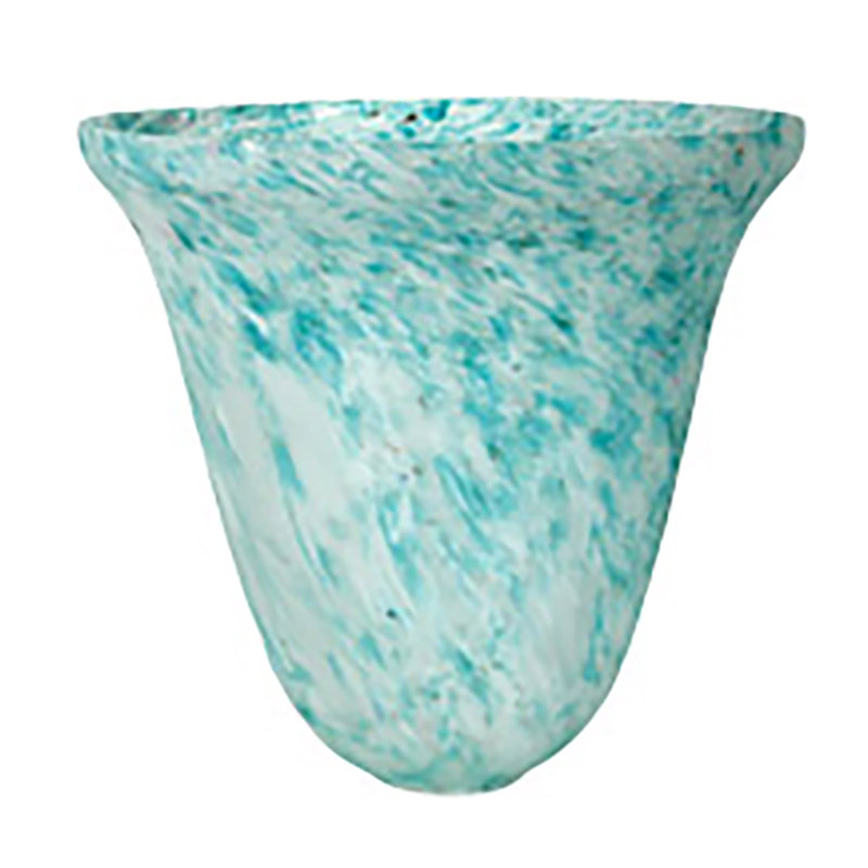 10.5" Wide Teal Dapple Shade