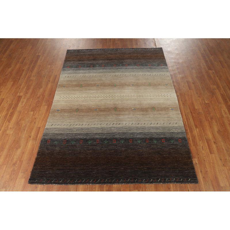 Handmade Gabbeh Oriental Area Rug 6x8