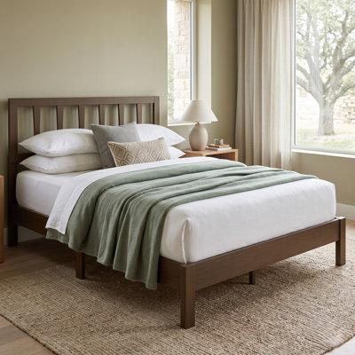 Morsly Solid Wood Platform Bed