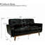 Canapé 65 po moderne à deux places minimaliste 65 po avec tissu en aluminium respirant et pieds en bois massif-1031553515