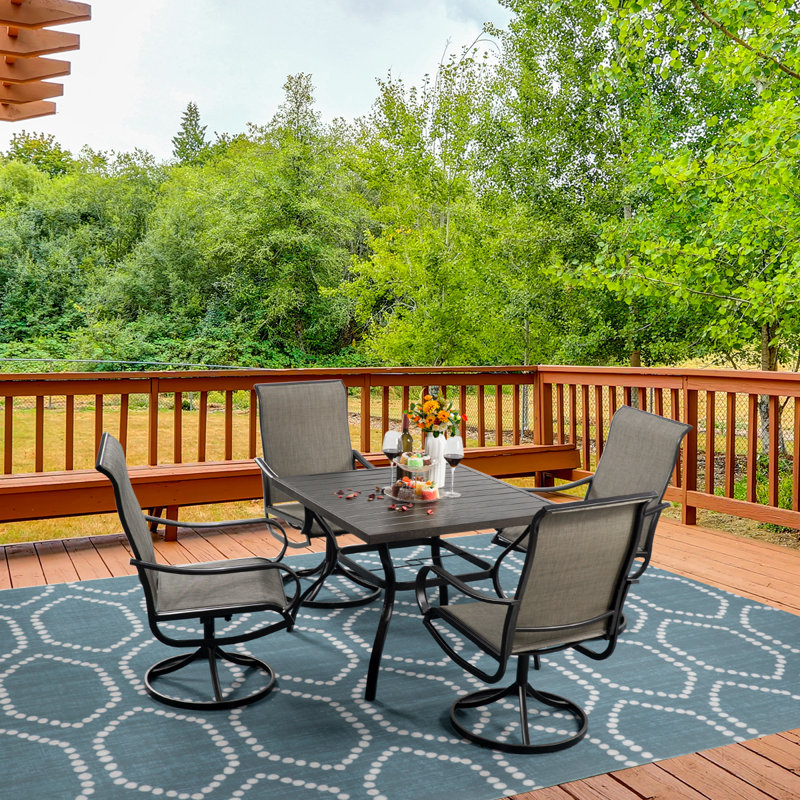 4 - Person Patio Dining Set with Square Table