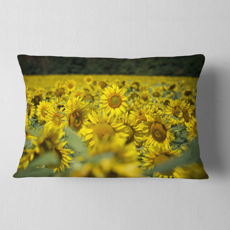 Coussin lumineux jaune vif