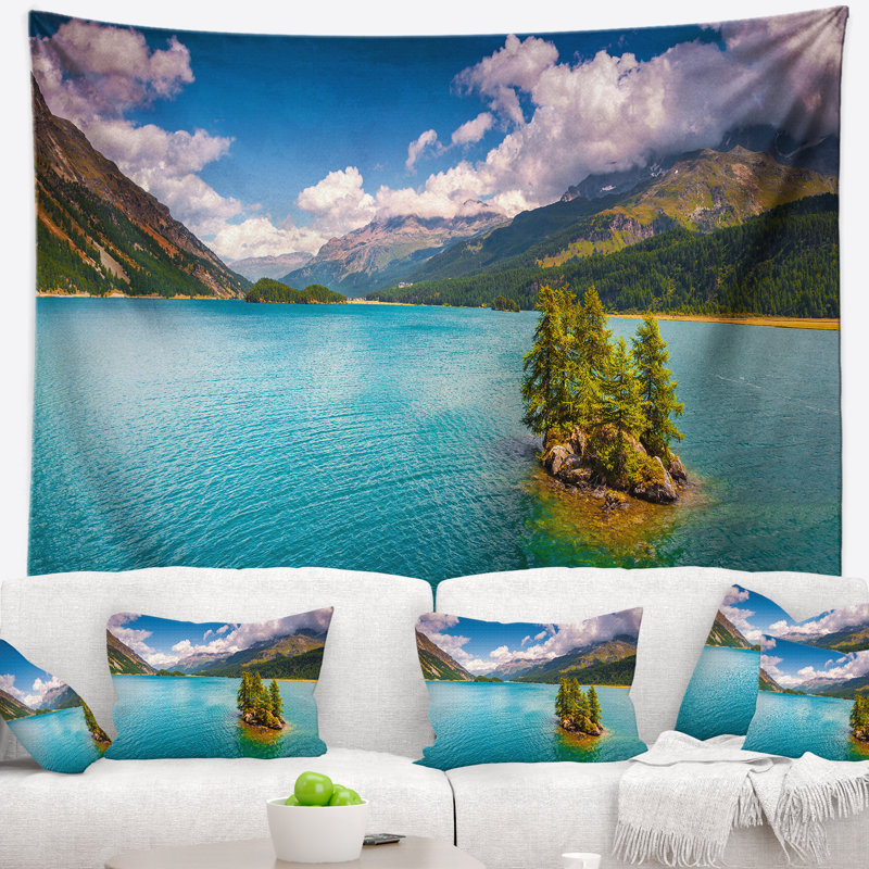 Tapisserie en polyester avec accessoires de suspension inclus, H 50 po x l 60 po