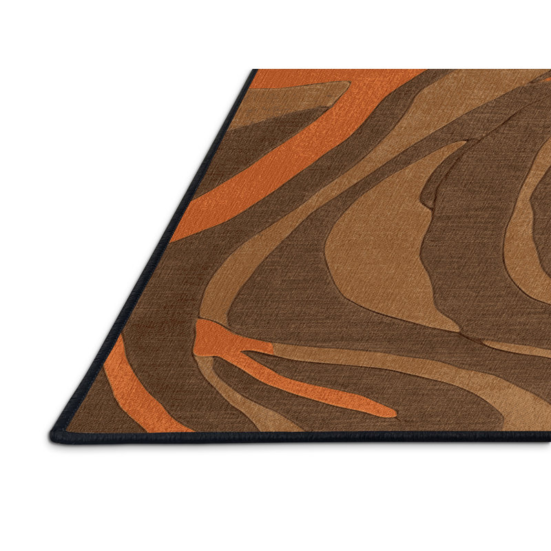 Tapis abstrait lavable à la machine, Tapis de couloir 2 pi x 4 pi