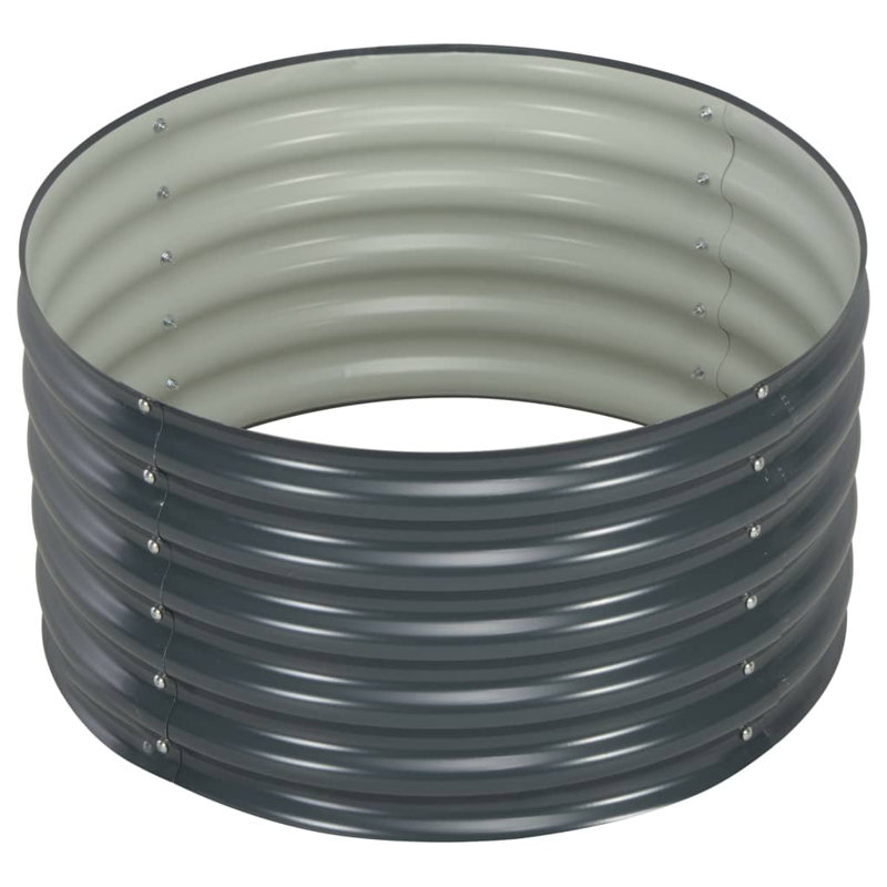 Lit surélevé pour jardin vidaXL, acier galvanisé, jardinière pour fleurs et jardinières, surmatelas surélevé sans fond, résistant aux intempéries
