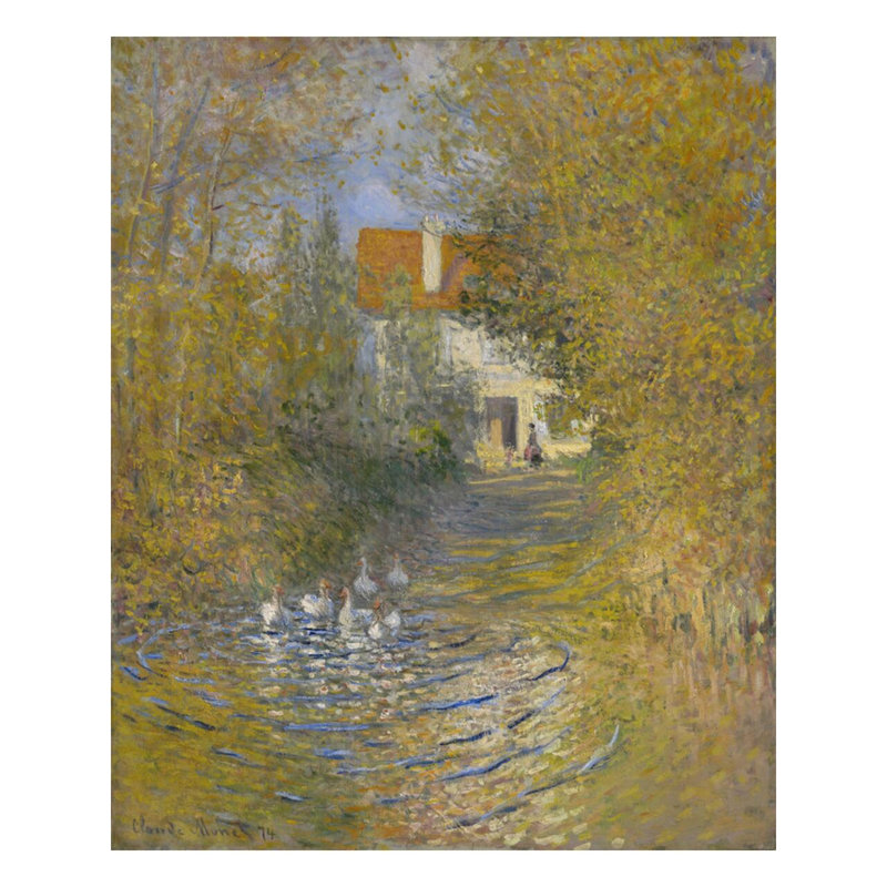 «The Geese» par Claude Monet - Estampe numérique, H 40 po x l 32 po