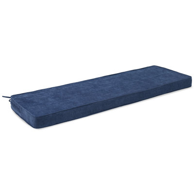 Bench cushion,High density foam cushion with removable, washable cover and tie-back straps. Suitable for various indoor settings including sofas, shoe by Ebern Designs