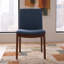 Chaise parsons rembourrée en lin Barriento-20575649
