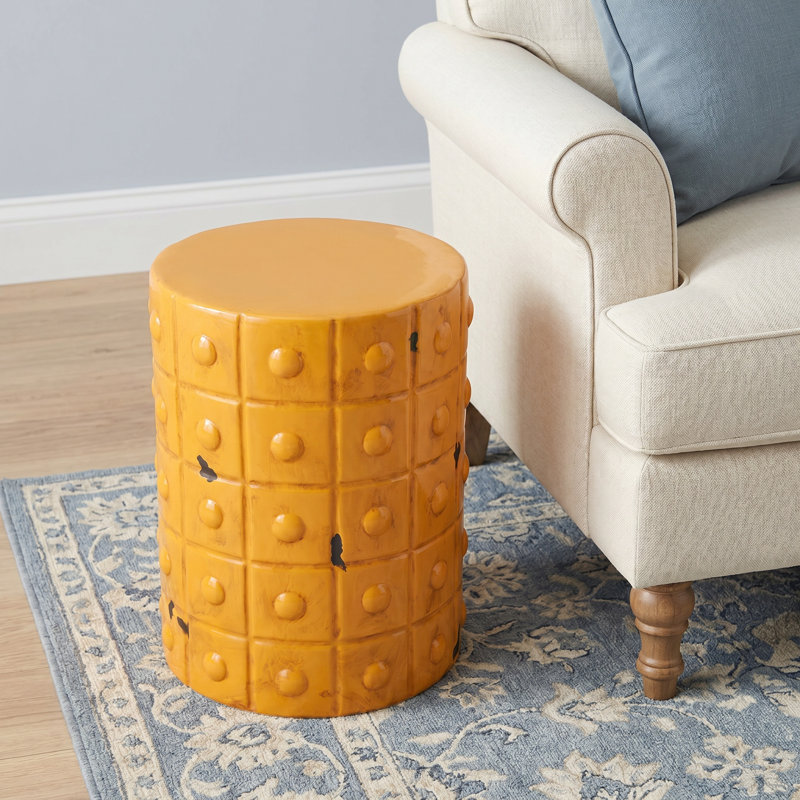 Euna Ceramic Accent Stool