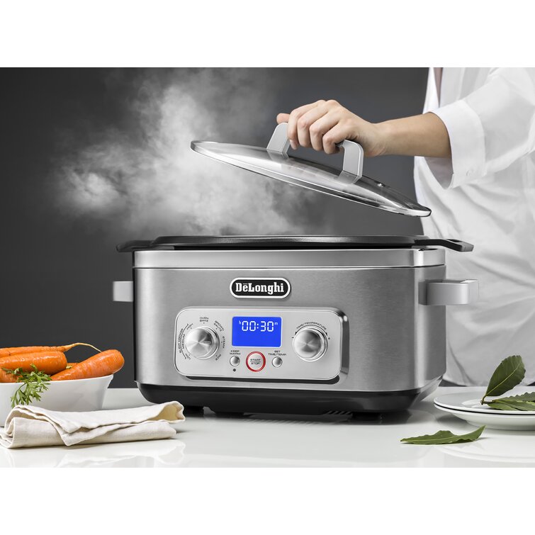 De'Longhi CKS1660D Livenza Slow Cooker With Stovetop Safe Pot 