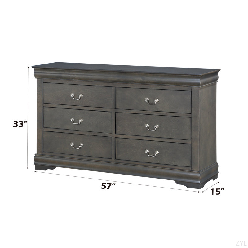 Commode gris foncé Philippe, Gris foncé