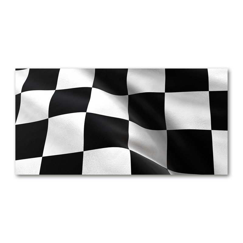Finish Flag - Wrapped Canvas Print