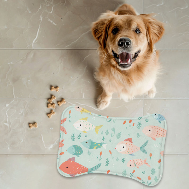 Tapis charmant en forme d'os - 1 pièce