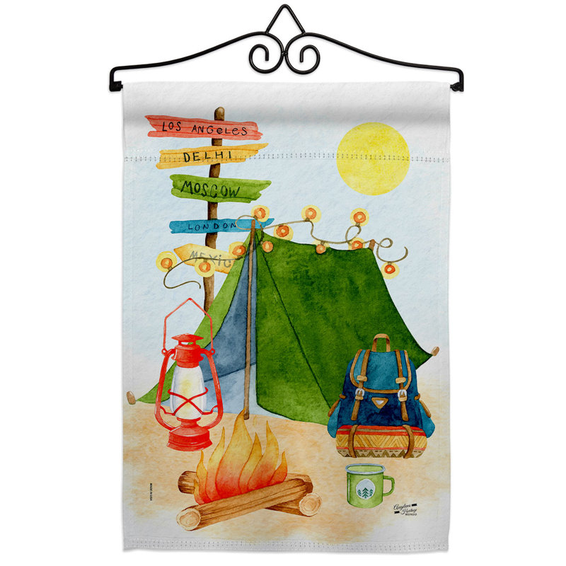 Double Sided 18.5'' H x 13'' W Polyester Flag Set