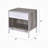 Contemporary Two-Tone Drawer Nightstand with Open Shelf and Pull Tray, Ideal for Bedroom Storage and Organization.
