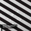 Rideau de douche abstrait à lignes croisées abstrait noir et blanc avec 12 crochets-1440297125