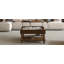 Table basse à plateau relevable cannelé 31,5 po avec rangement ouvert et caché-2072415417