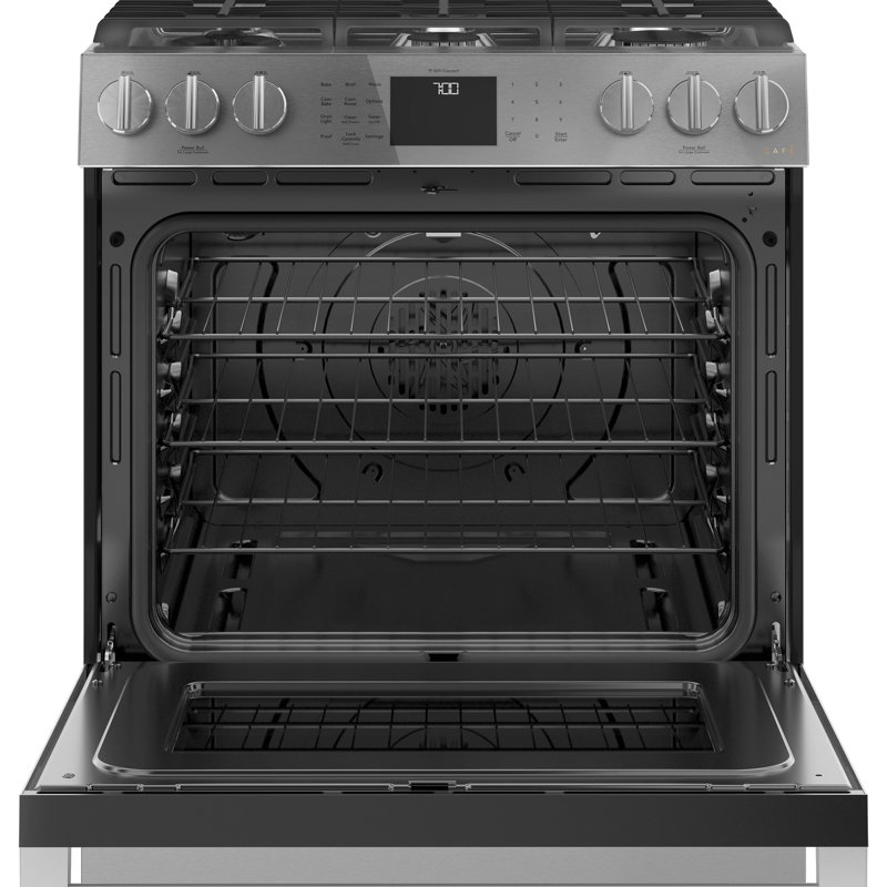 Café 30" 5.6 cu. ft. Smart Slide-in Gas Range with Griddle