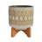 Stoneware Planter with Stand - Modern Ceramic Pot with Raised Detailing, Durable Base, Stylish Decorative Accent for Indoor and Outdoor Plants-1265929654-1265929650