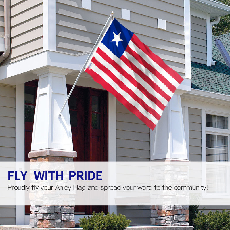 Drapeau de maison 36 po x 60 po Liberia Flag Polyester