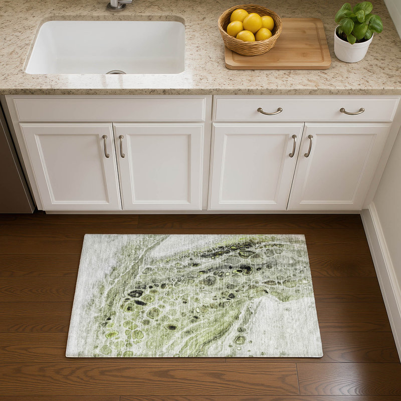 Premium Machine Washable Mayfield AMF1934 Abstract Rug, Rectangle 1'8" x 2'6"