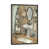 Toile encadrée de bois rustique foncé