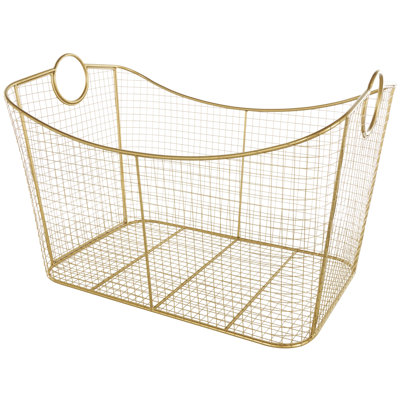 Modern Metal Storage Basket