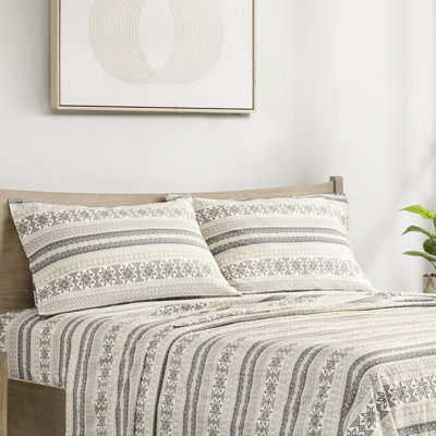 Drap en flanelle imprimée 100% coton - douillette et literie, plusieurs options d'impression, comprend un drap plat, adapté pour un matelas de 14 po, 2 taies d'oreiller, lavable à la machine, sommeil doux, divers