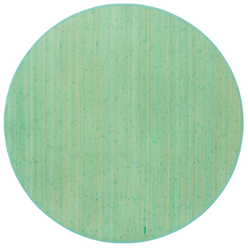 Striped Indoor Rug, Round 7'