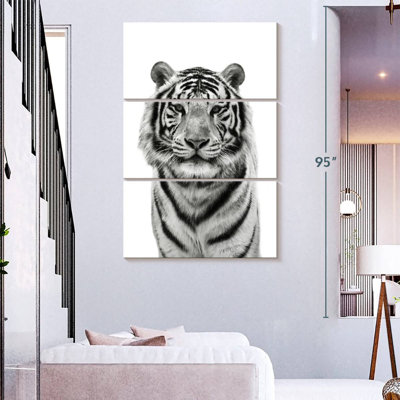 Tigre du Bengale monochrome Brampt