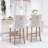 Upholstered Counter Stool with Solid Wood Frame-724752136-724752144
