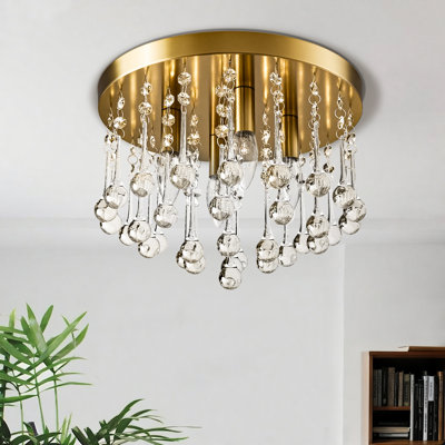 Theodora 11.8" W 4-Light Dimmable Flush Mount