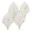 Konwalia 14x15 Floral Polished Marble Mosaic Tile-44443447