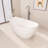 KAKUSIGA 61'Stone Resin Freestanding Tub Solid Surface Free Standing Soaking Bathtub