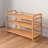 12 Pair Stackable Solid Wood Shoe Rack