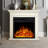 Darhl 26.7" W Electric Fireplace Mantel, Adjustable Realistic 3D Flame-1529485213