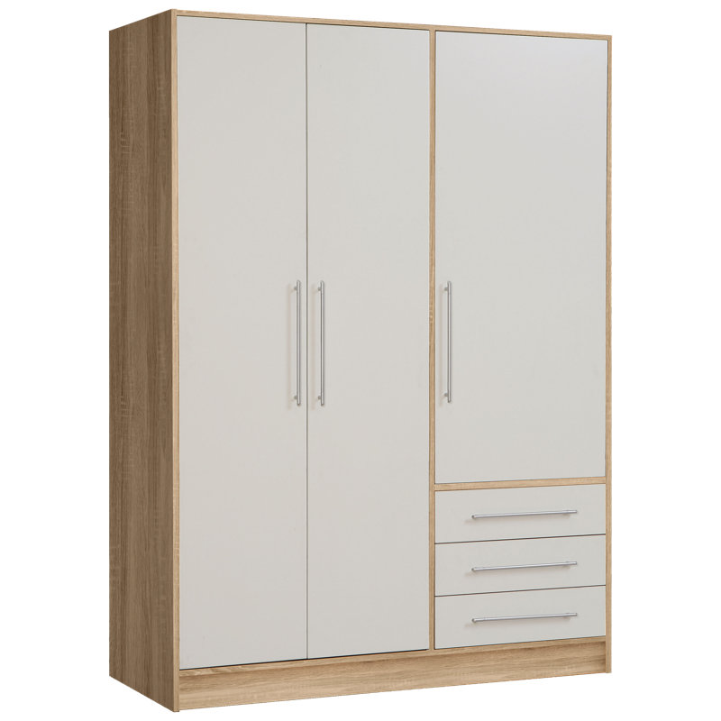 Armoire Shoaf, Chêne de Sonoma / blanc mat