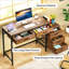 Bureau de style industriel, bureau d'ordinateur, table d'écriture