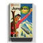 Ski Travel Vintage Advertisement on Canvas - Wrapped Canvas-19094158
