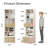 78.7" Tall Bookcase Set of 2 with Movable Footstool and Storage Drawers-133664902
