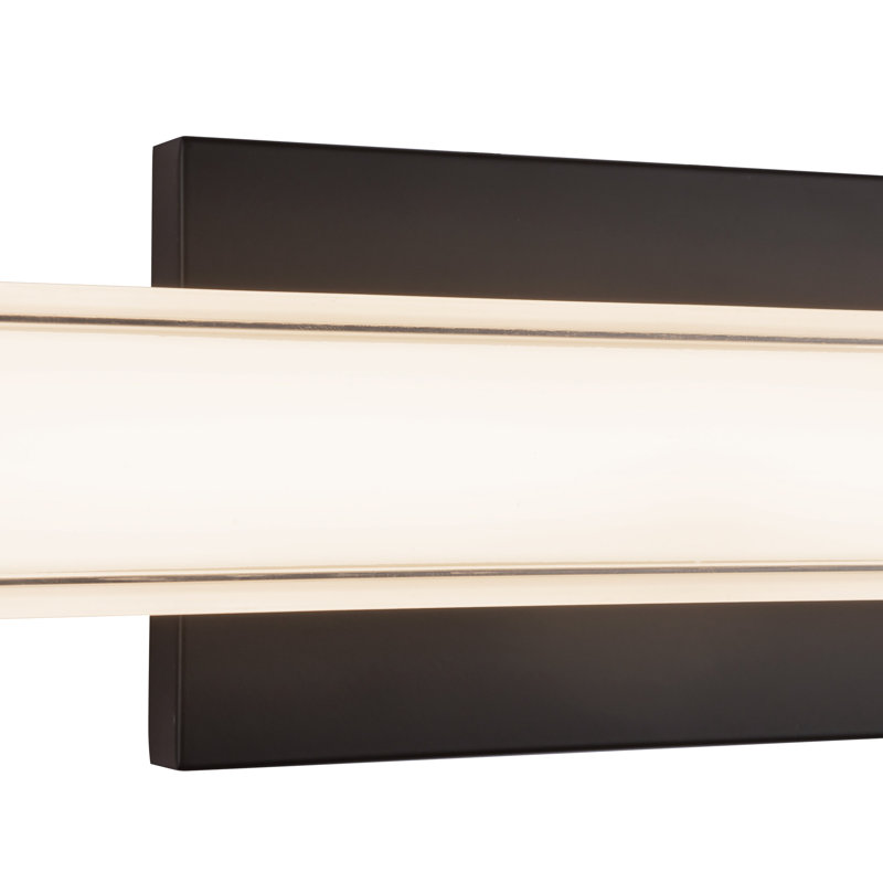 Garland 24-in Black dimmable LED Wall Sconce, Matte Black