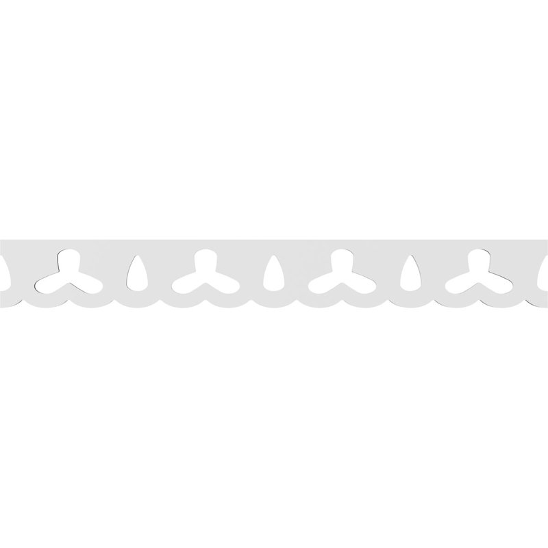 Garniture de sol en PVC de qualité architecturale H 6 po x P 5/8 po x L 48 po Holland, H 6 po x L 48 po x P 0,63 po