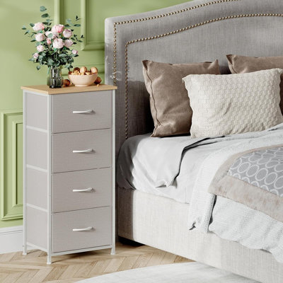 Grande commode pour la chambre à coucher avec 4 tiroirs Somdot
