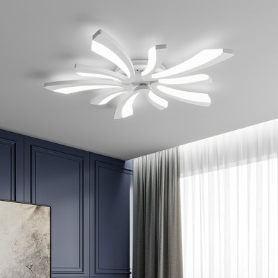 Jackeline Modern Unique V-Shaped 5-Light Ceiling Flush Light