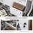 66.1" Height Adjustable L-Shaped Standing Desk with Storage Cabinet-1365819275